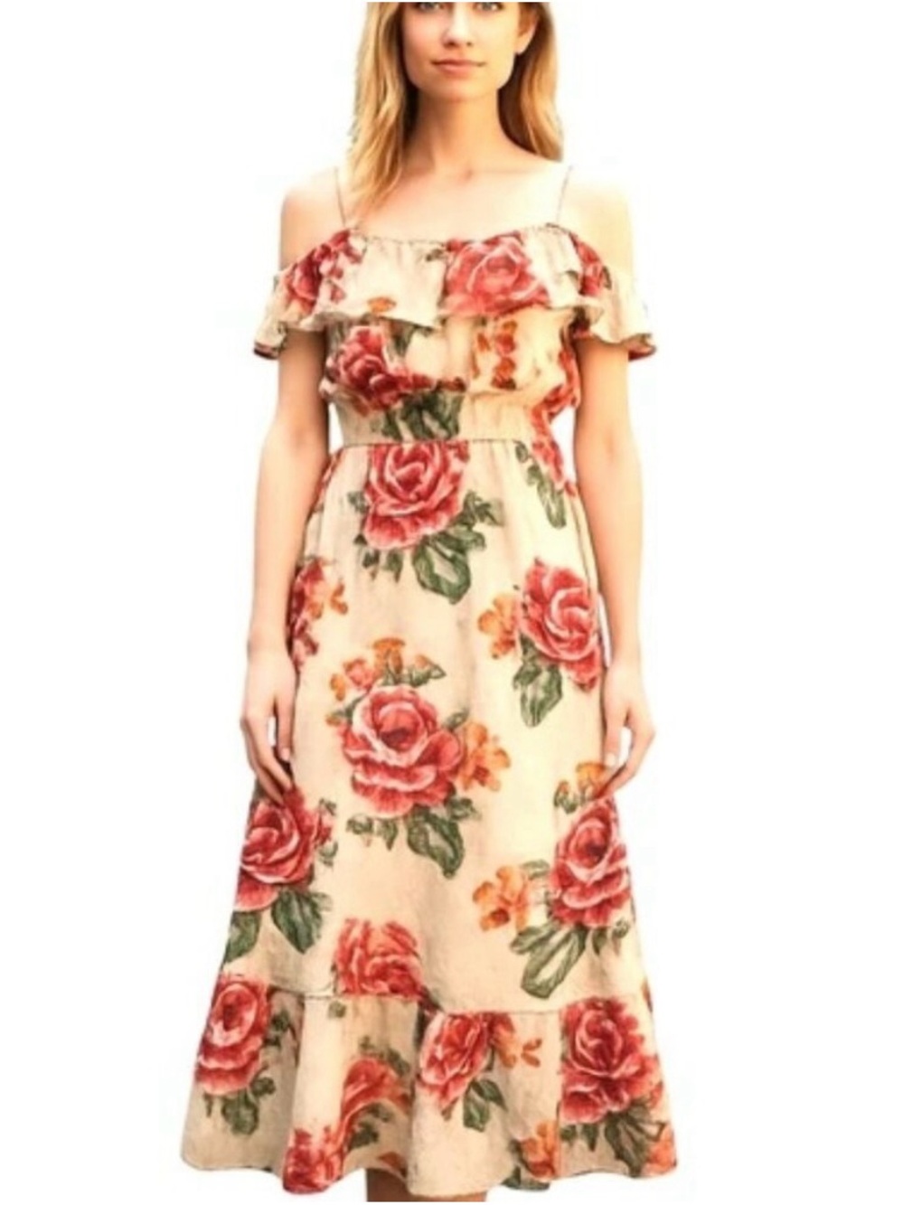 NWT AEROPOSTALE FLORAL SUMMER MAXI DRESS SIZE S
